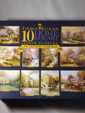 Thomas Kinkaide Home & Heart Jigsaw Puzzles Collector's Edition 9 Puzzles